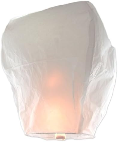 MicroMall(TM) Pisenic 10 Sky Lanterns - White