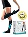 S-HUBme High Knee Graduated Compression Socks 15-20 thigh. Black Athletic Tube Stockings for Running, Biking, Yoga, Pilates & Travel. Recovery & Plantar fasciitis fitness accessories.S