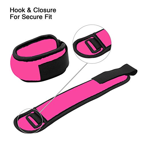 Vaupan-AnkleWrist-Weights-Small-Leg-Arm-Hand-Cuff-Weights-for-Women-Kids-Exercise-Equipment-with-Adjustable-Straps-for-Fitness-Gym-Dancing-Walking-Jogging-Gymnastics-Aerobics-1-Pair-1lb-2lb