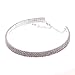 Clear Rhinestone Crystal Choker Necklace Wedding Collar Necklace Birthday Jewelry