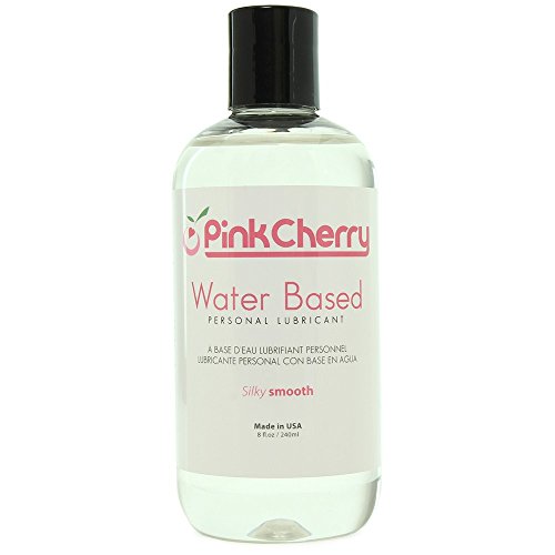 PinkCherry Water Based Personal Lubricant in 8 Ounces - Unflavored Unscented Latex Safe Lube