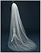 Belle House Light Ivory Tulle Sheer Wedding Bridal Veils Chapel for Bride