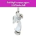 Angel Christmas Decorations - Set of 2 Crystal Angels - Hanging Angels with Gold Trim and Angel Wings