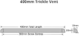 RW Simon Trickle Slot Vent uPVC Double Glazing Window Condensation White 400mm view 2
