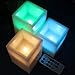 LED Lytes LED Multi Colored Flameless Candles Battery Operated, 3 Square Ivory Wax with Multi-Function Timer Remote Control, Flickering Flame Candle Set for Teen Gifts and Wedding Decor