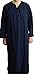 Dark Blue Men Saudi UAE Desert Style Thobe Jilbab Galabeya Thoub Abaya Robe Daffah Dishdasha Islamic Arabian Kaftan 123 (60)