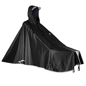 Anyoo Waterproof Rain Poncho Bike Bicycle Rain Coat Jacket Capes Lightweight Compact Reusable for Boys Men Women Adults