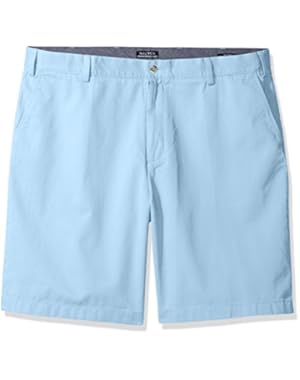 Men's Big Cotton Twill Flat Front Chino Deck Short-C92110, Noon Blue, 38W TALL