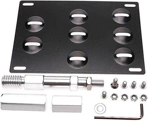Fudoray Front Bumper Tow Hook License Plate Mount Holder Frame Bracket Mounting for BMW F30 F31 F10 F07 F11 F15 F16 F22 F25 F26 F32 F33 F36 525i 328i 528i 320i 428i 330i