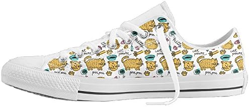 Cartoon Cute Cat Summer Canvas Shoes For Men Women Low-Top Non-slip Casual Sneakers Shoes