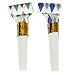 Bulk Party Pack of 144 Musical Blowouts, Assorted Colors, Birthday Party Favors, New Years Party Noisemakers 1 Gross Party Blow Outs Whistles, Party Accessory, Party Blowouts