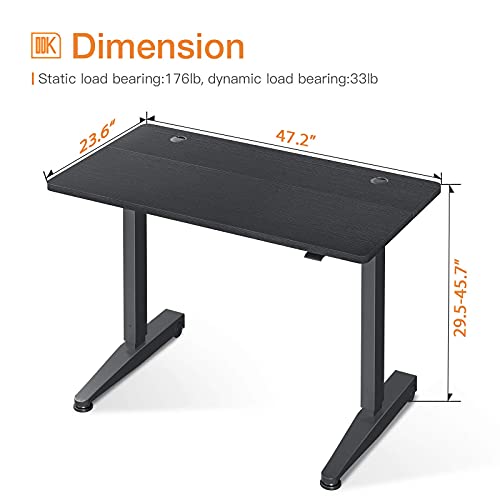 ODK Height Adjustable Standing Desk, 48" x 24" Pneumatic Airlift Power