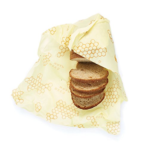 Bee's Wrap Reusable Bread Wrap, Eco Friendly Reusable Beeswax Food Wrap, Sustainable, Zero Waste, Pl - //coolthings.us
