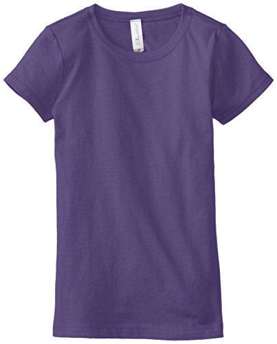 Clementine Big Girls' Everyday T-Shirt, Purple Rush, Large(10-12)