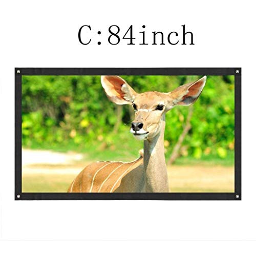 image for Sinfu Projection Screen 16:9 Portable Fabric Foldable 3D HD for Home T
