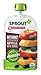 Sprout Organic Baby Food, Stage 2 Pouches, Butternut Apple & Black Bean Plant Powered Protein, 3.5 Oz Purees (Pack of 12)