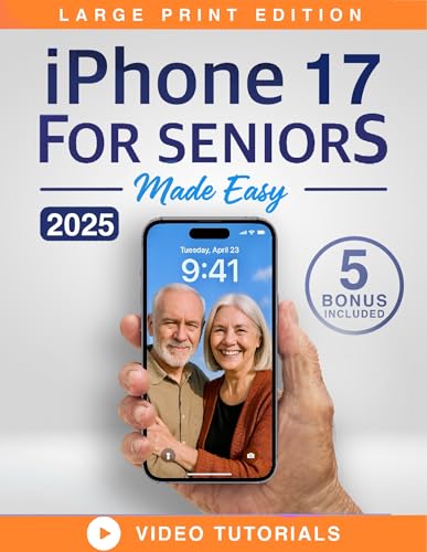 iPhone 17 for Seniors Made Easy: The Ultimate iPhone 16... en promo sur Amazon