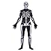 Comtervi Fortnite Skull Trooper Costume Halloween Kids Zentai Bodysuit Cosplay Best Gift for Child Dress up (M)