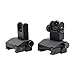 SOUFORCE AR 15 Backup Iron Sight, Flip Up Rapid Transition Front and Rear BUIS Iron Sights Set for Rifles Picatinny Rails