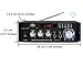 Sunbuck Karaoke Wireless Bluetooth Stereo Amplifier System – 180W Dual Channel Sound Power Audio Receiver w/USB, SD Card, FM Radio, 2 Mics in for Home Theater Speakers with Remote Control.(AS-29BU)thumb 1