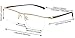 JNS Titanium Semi-rimless Eyeglasses Business Optical Frame Clear Lens