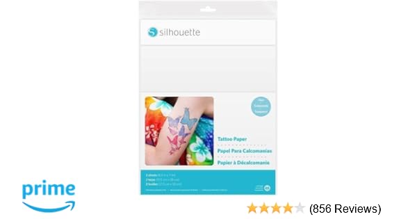 Silhouette America Temp Tattoo Paper 85x11 Inches Basic