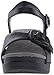 Dansko Women's Sue Black Full Grain Wedge Sandal