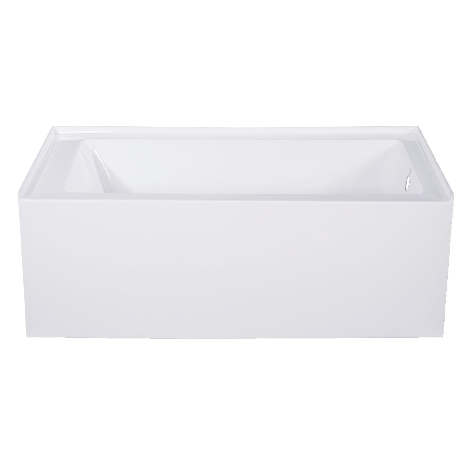 Photo 1 of Kingston Brass VTAP543022R Aqua Eden Alcove Tub, White