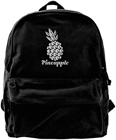 Pineapple Unisex Classic Canvas Travel School Backpack Fits 14 Inch Laptop