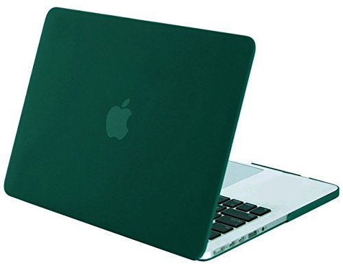 Mosiso Plastic Hard Case Cover Only for MacBook Pro 13 Inch with Retina Display No CD-Rom (A1502/A1425, Version 2015/2014/2013/end 2012), Peacock Green