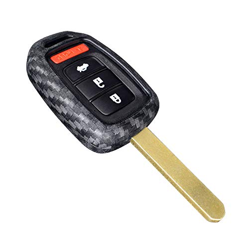 Ceyes Carbon Fiber Texture Protective Key Cover Car Smart Key Cover Car 
