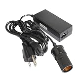 110V-240V AC to 12V 5A 60W DC Converter Charger, with Car Cigarette Lighter Socket Output 12V 5A 60W Power Supply Adapter