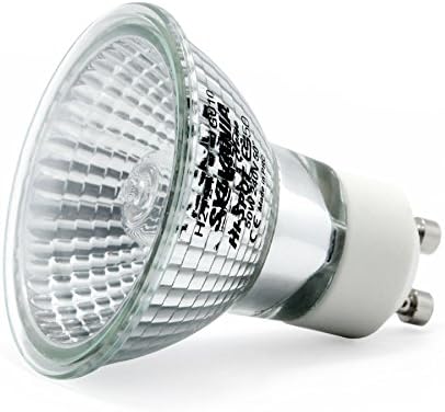 10 x GE 20w 240v GU10 Long Life Halogen Reflector Lamps Dimmable Spot Light Bulbs Pack [Energy Class D]
