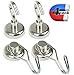 Heavy Duty Strong Magnetic Hooks Large 1.26'' Neodymium Magnet Hook N52 for Hanging (4 Pack) Best for Office, Cruise Cabins Kitchen Refrigerator Classrooms Lockers BBQ Grill Tools Garage by TANGRA