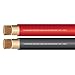 EWCS 1/0 Gauge Premium Extra Flexible Welding Cable 600 Volt - Combo Pack - Black + Red - 25 Feet of Each Color - Made in The USA