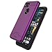 Teelevo Wallet Case for Google Pixel 2 XL, Dual Layer Case with Card Slot Holder and Kickstand for Google Pixel 2 XL - Purple