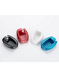 Llavero iJDMTOY inteligente con carcasa brillante a control remoto con ajuste preciso para Mercedes Benz clase C E S M CLS CLK GLK GL, etc, Blanco
