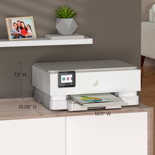 HP Envy Inspire 7255e Wireless Color Inkjet Printer, Print, scan, copy, Easy setup, Mobile printing, Best-for-home, 3 month Instant Ink trial included, AI-enabled (1W2Y9A)
