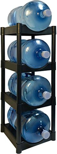 Bottle Buddy 4 Tray Water Bottle Racking Storage System One Size Black