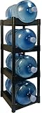 Bottle Buddy 4 Tray Water Bottle Racking Storage System, One Size, Black