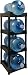 Bottle Buddy 4 Tray Water Bottle Racking Storage System, One Size, Black