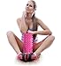 Foam Roller for Best Muscle Massage & Deep Tissue Trigger - Roll & Stretch Tool - 1 Year Warranty (Pink)