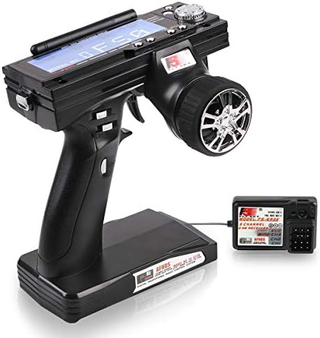 Flysky FS GT3B Remote Control 3CH 2.4GHz AFHDS RC Transmitter with Flysky GR3E RC Receiver for RC Car Boat by LITEBEE