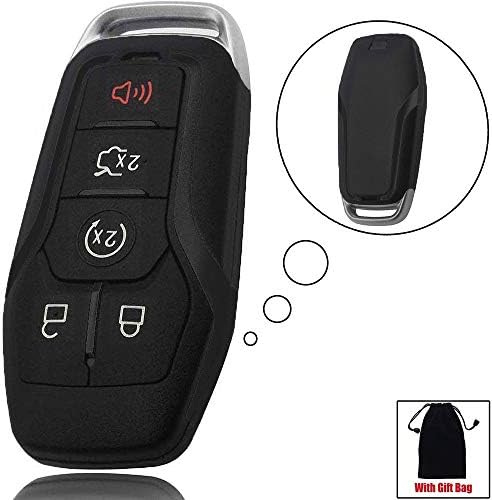 Keyless Entry Key Fob Case Shell for Ford Edge Explorer Mustang Fusion 2015 2016 2017 (M3N-A2C31243300) 5 Button