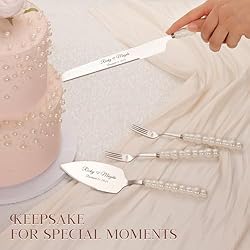 TUKDAK Personalized Cake Cutting Set with