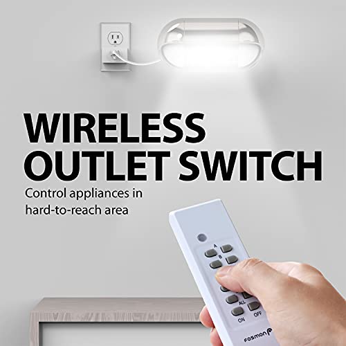 Fosmon Wireless Remote Control Electrical Outlet Switch (5 Pack + 2
