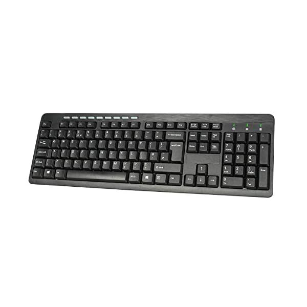 CiT Wired USB Keyboard & Mouse Combo, Ergonomic Design, UK Qwerty Layout, Windows Compatible, Plug and Play Technology…