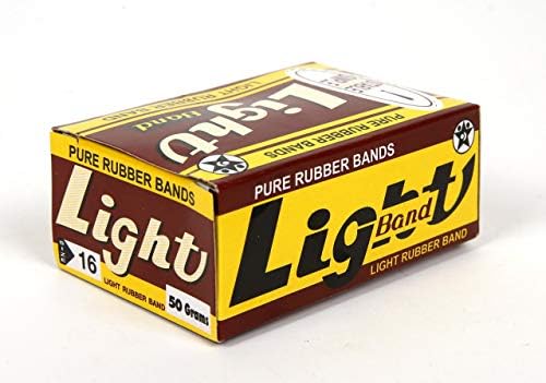 Light Rubber Bands, Size 16, 50g (pack Of 12)