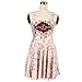 ZKCostume Womens Sexy Sleeveless Above Knee Tank Pleated Mini Dress (Marauder Map)