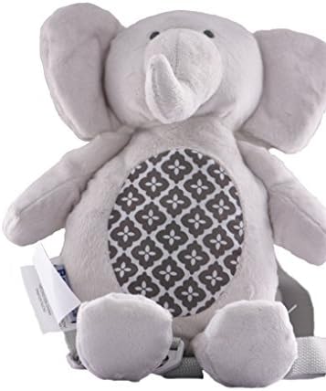 Berhapy 2 in 1 Gray Elephant Toddler Safety Harness Backpack